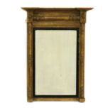 A Regency gilt framed pier glass