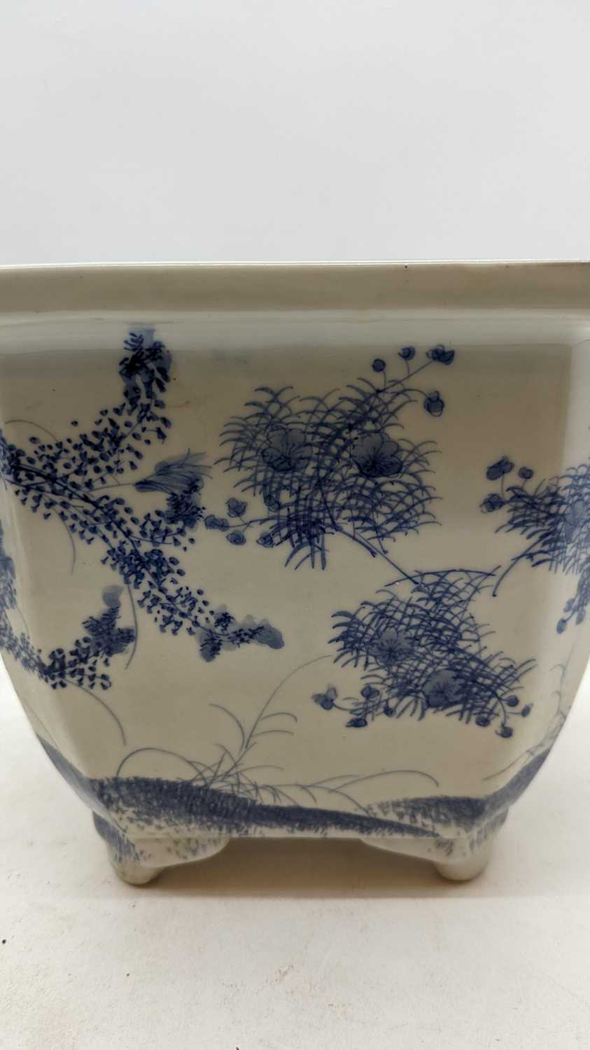 A group of four Chinese blue and white planters - Image 10 of 28