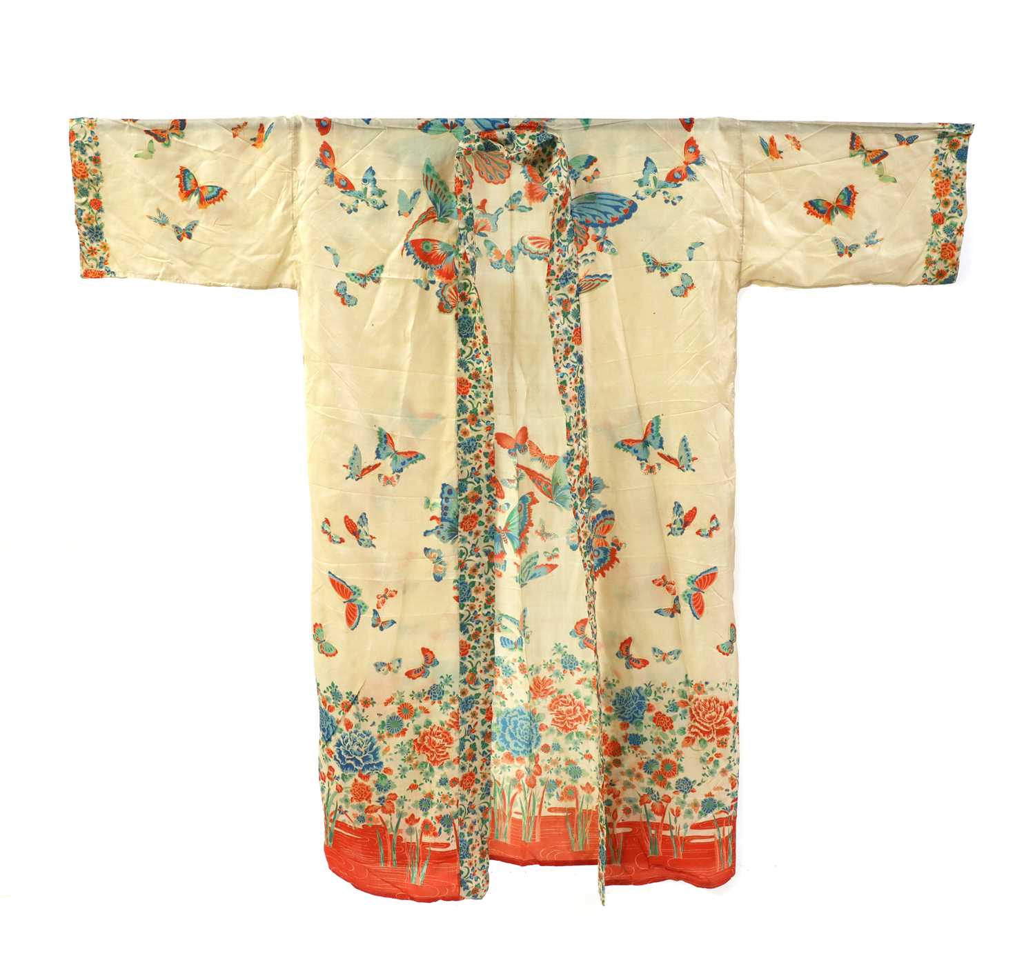 Two silk Japanese kimonos