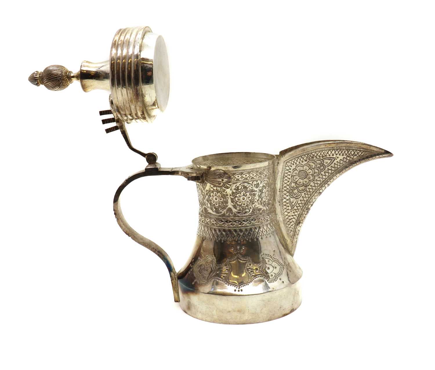 A silver Dallah coffee pot - Image 3 of 20