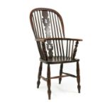 A elm and beech windsor chair