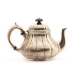 A Victorian silver bachelors teapot,