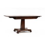 A William IV Goncalo Alves sofa table in the manner of Gillow