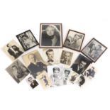 A collection thirty-six autographed black and white photographs