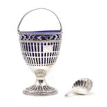 A George III silver sugar basket