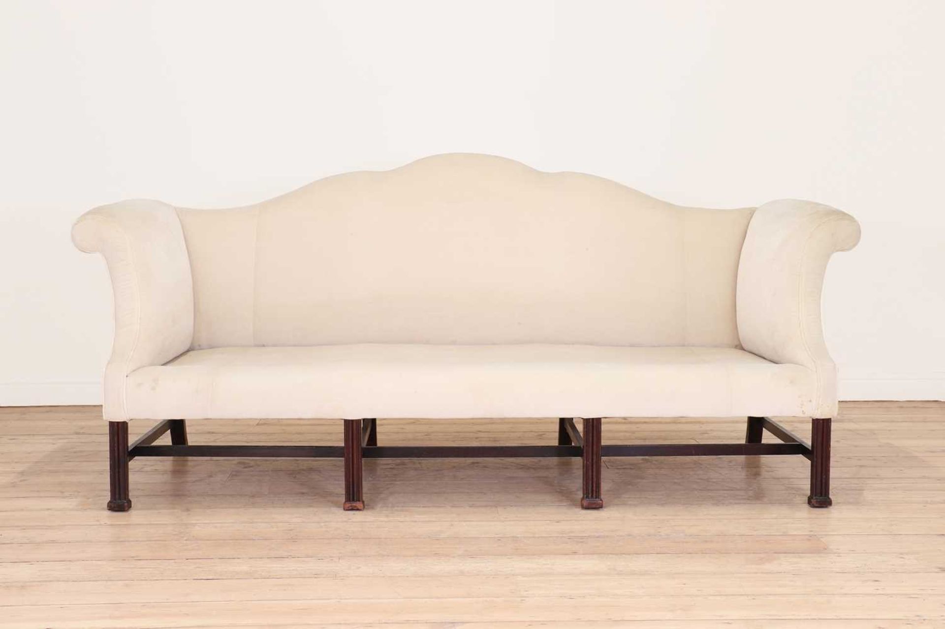 A George III mahogany-framed sofa, - Bild 3 aus 4