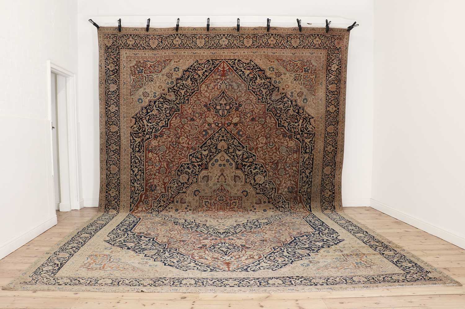 A fine Persian Hadji Jalili wool carpet,