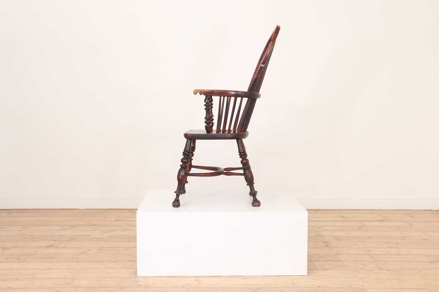 A Victorian yew and elm Windsor chair, - Image 5 of 7