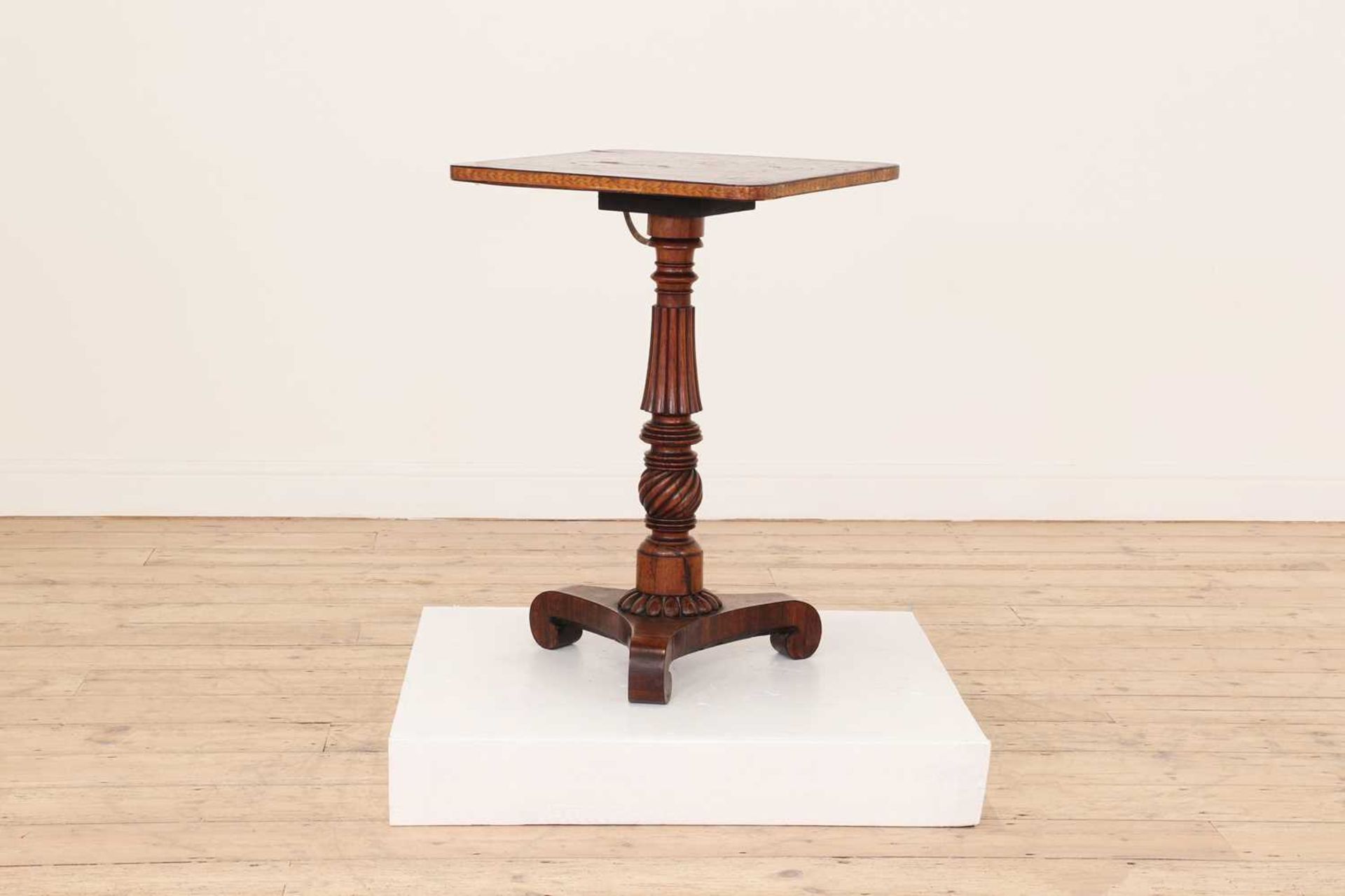 A George IV rosewood and penwork occasional table, - Image 2 of 26