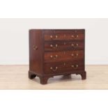 A George III mahogany bachelor's chest,