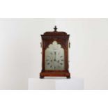 A rosewood bracket clock,