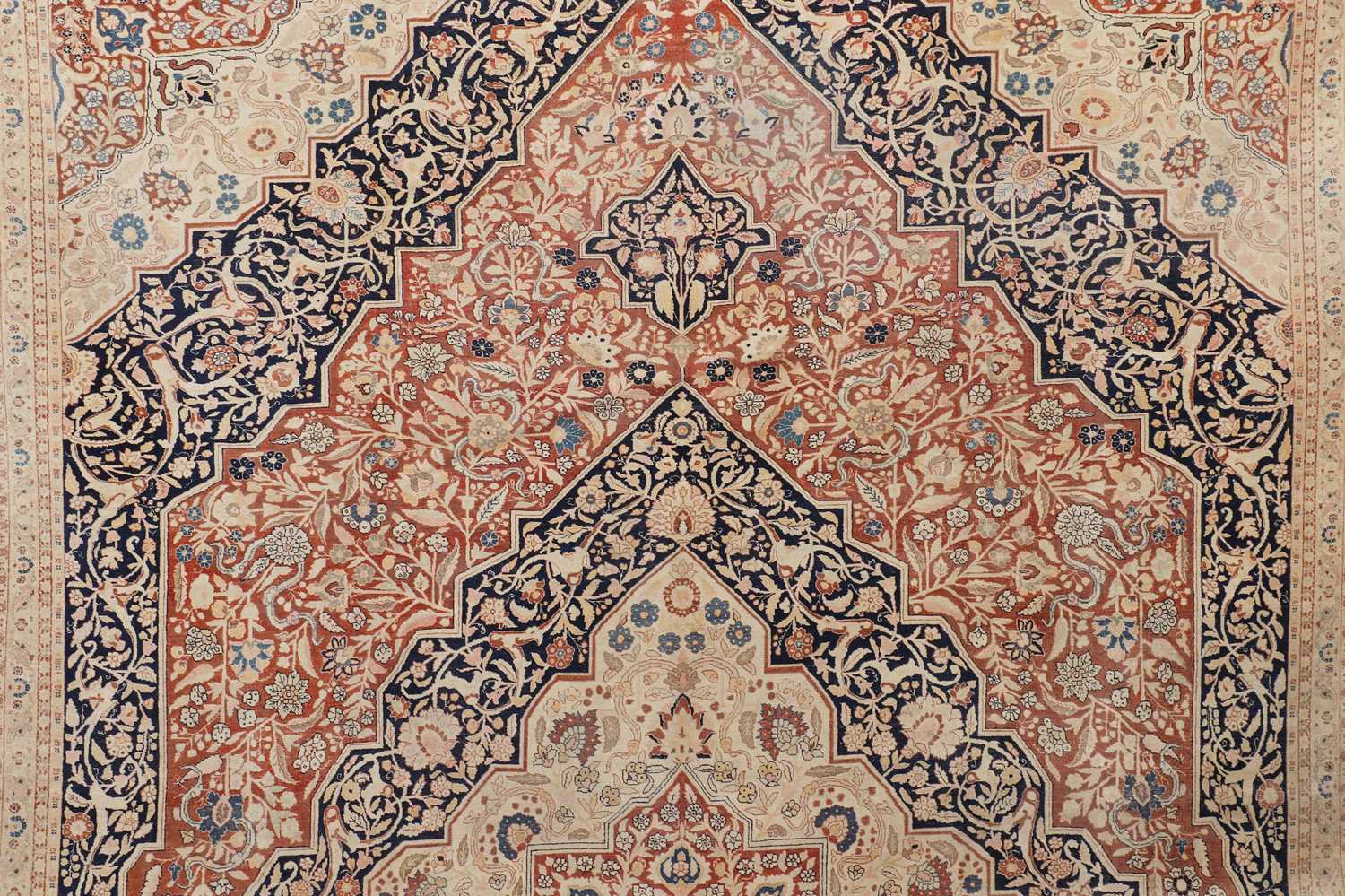 A fine Persian Hadji Jalili wool carpet, - Image 4 of 33