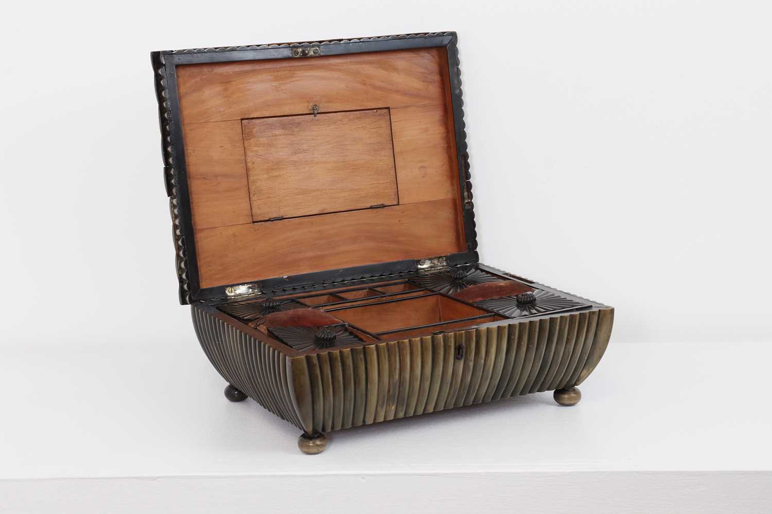 A horn and sandalwood box, - Image 4 of 27