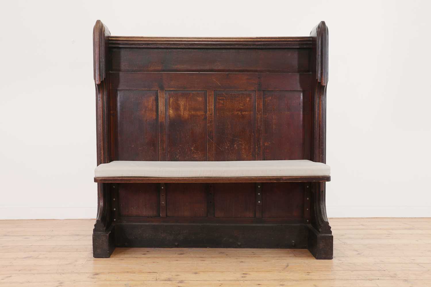 A Victorian Gothic Revival oak pew, - Image 2 of 13