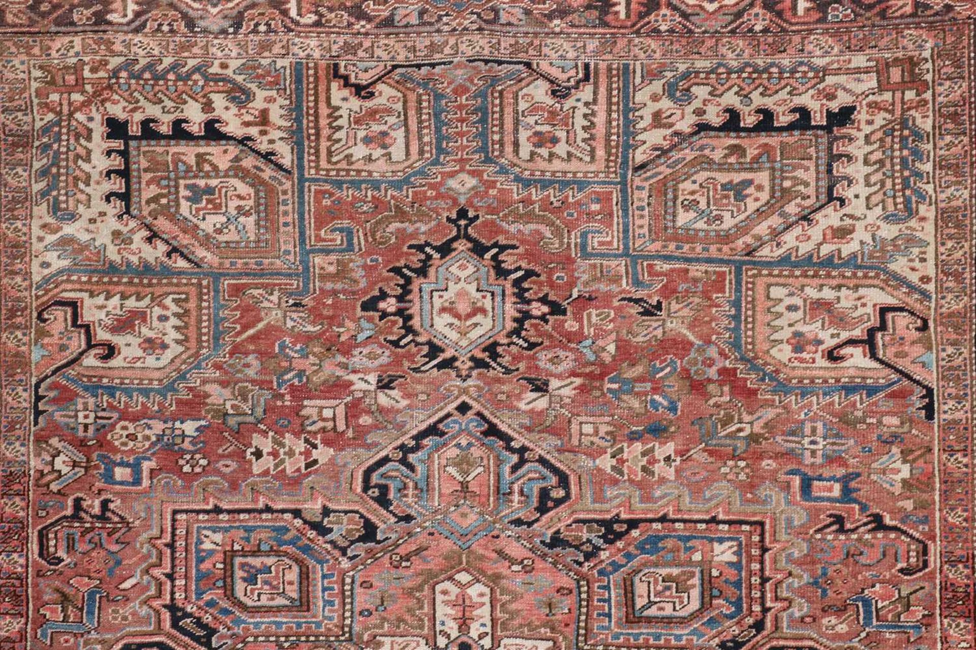 A Persian Heriz wool carpet, - Image 2 of 4