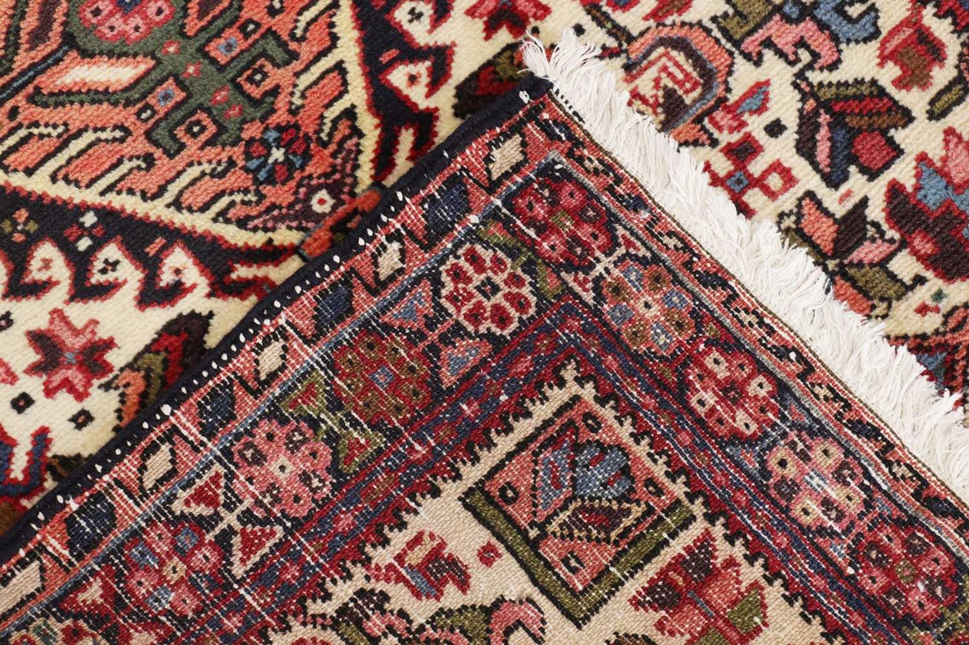 A narrow Persian Heriz wool runner, - Image 4 of 11