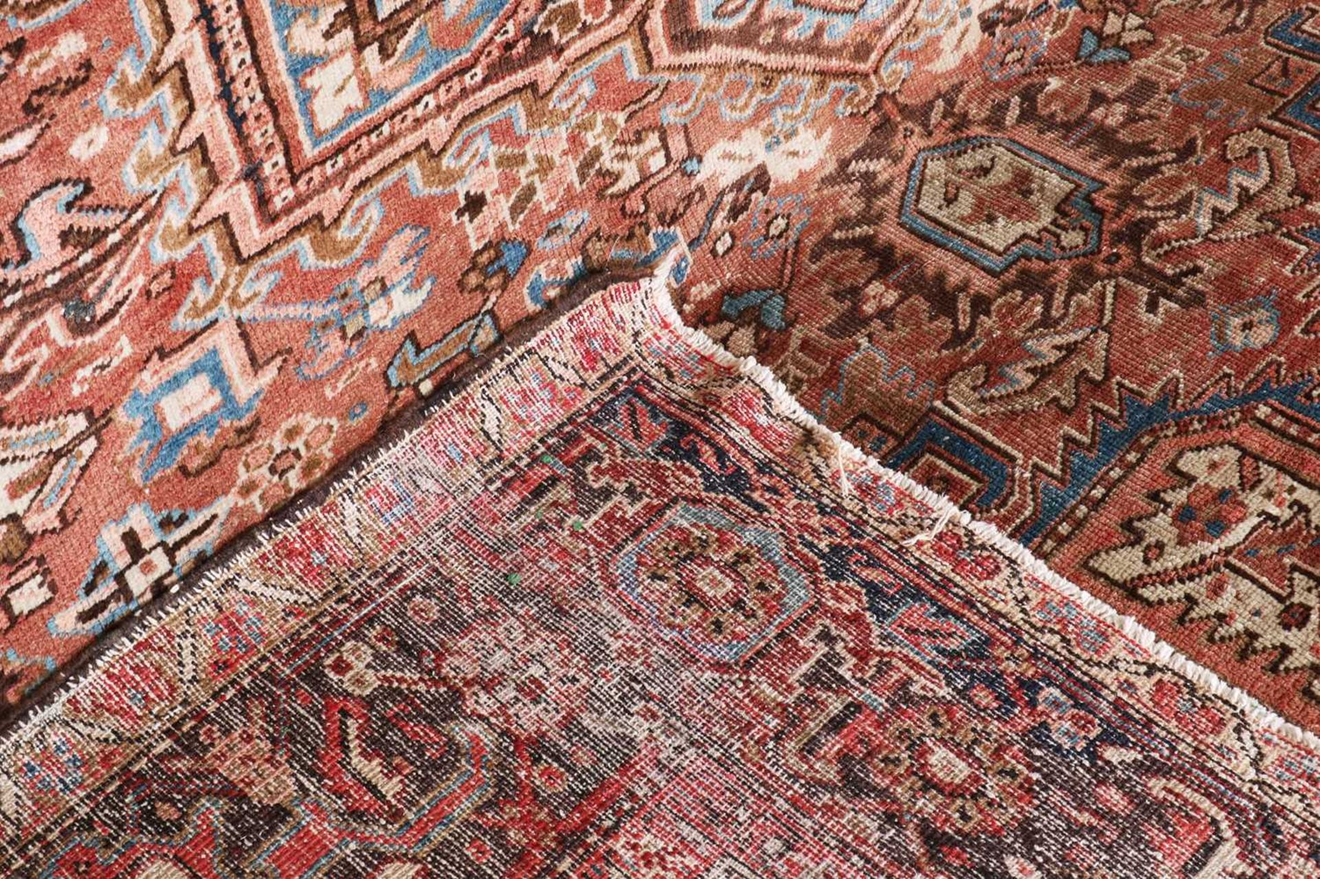 A Persian Heriz wool carpet, - Image 3 of 4