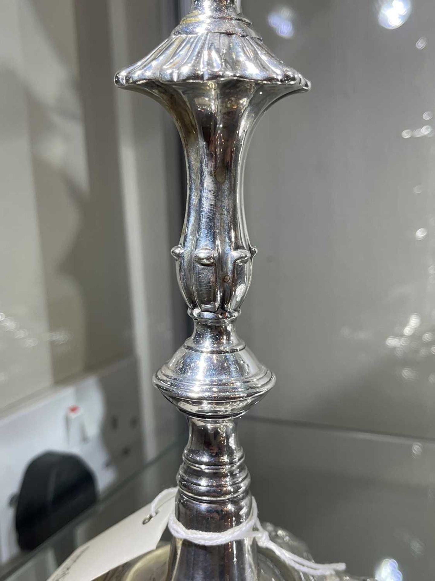 A pair of George II silver table candlesticks, - Image 37 of 39