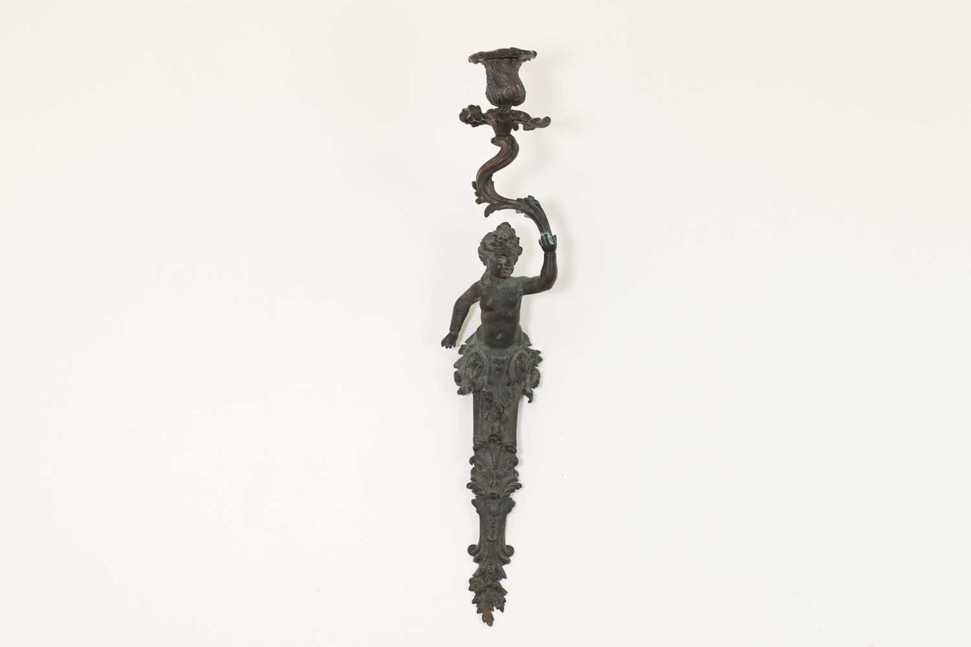 A bronze sconce, - Image 2 of 3