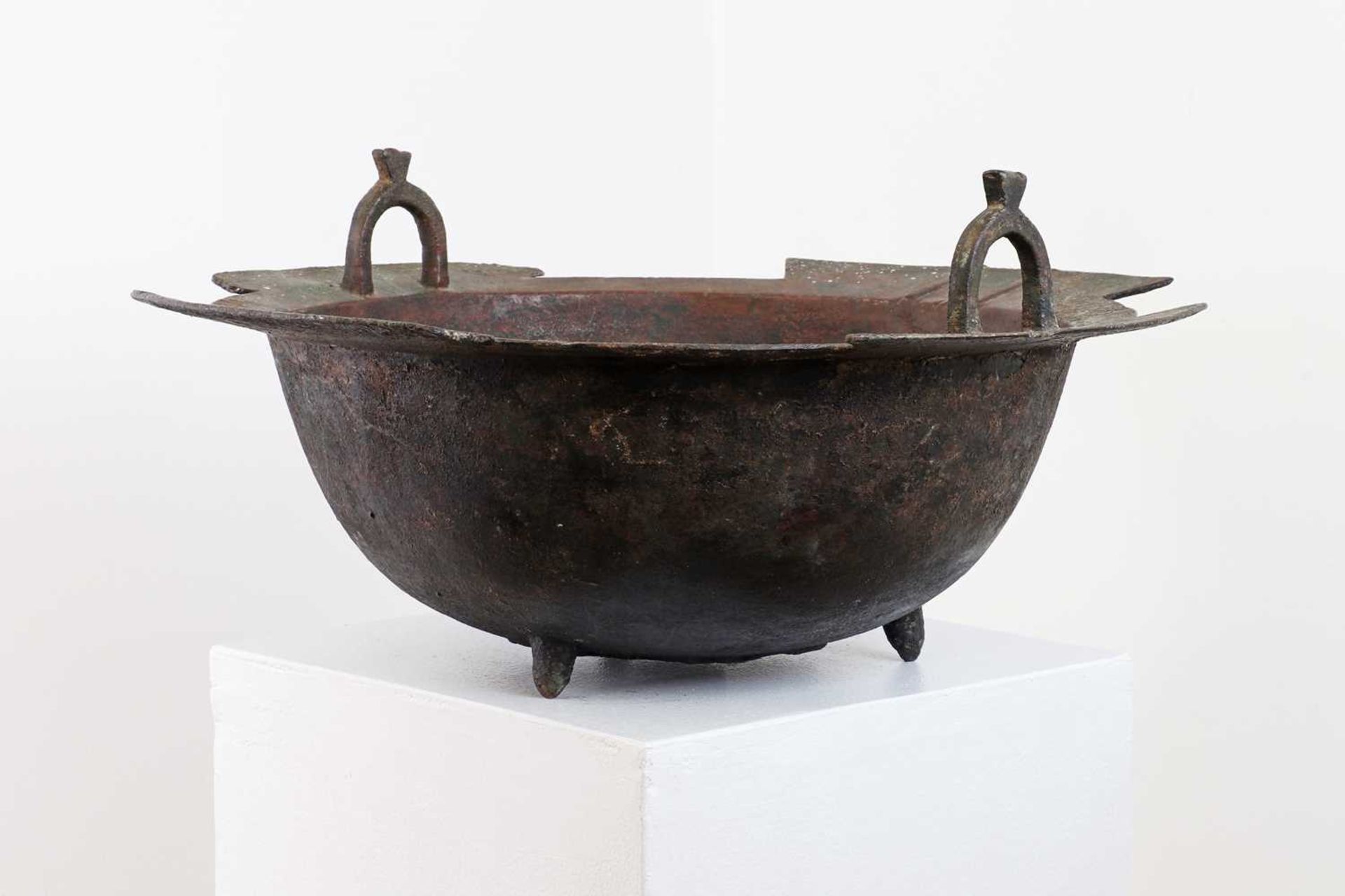 A large Seljuk bronze basin,