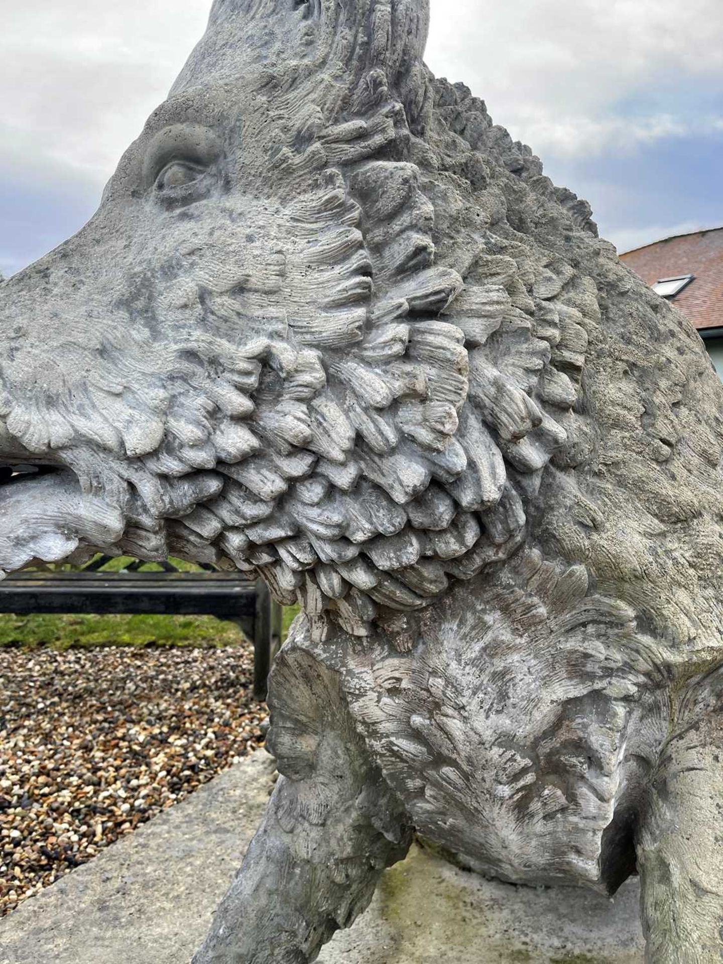 A Victorian composite stone model of the Uffizi Boar, called 'Il Porcellino', - Bild 18 aus 20