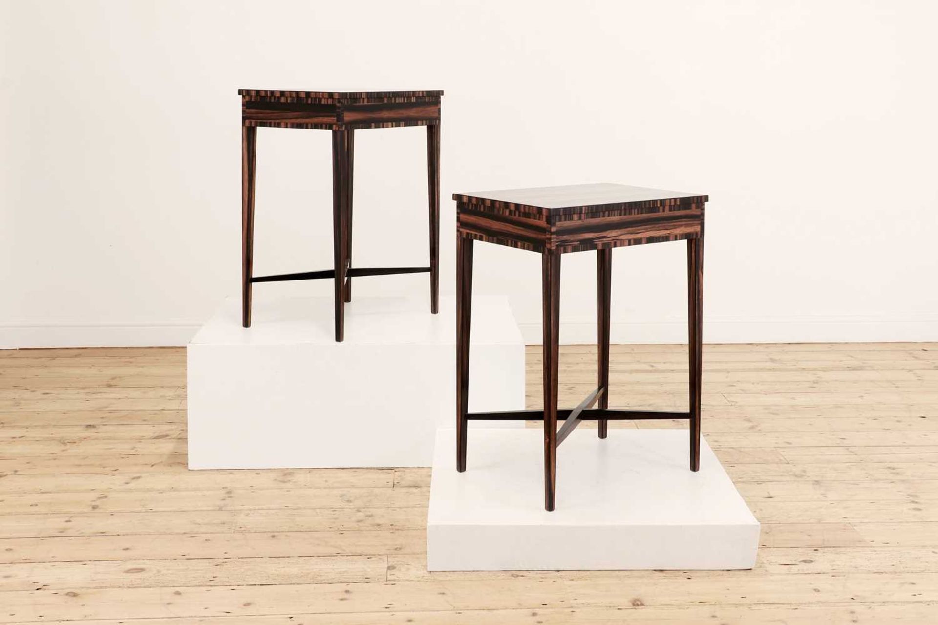 A pair of George III-style coromandel side tables, - Image 3 of 4