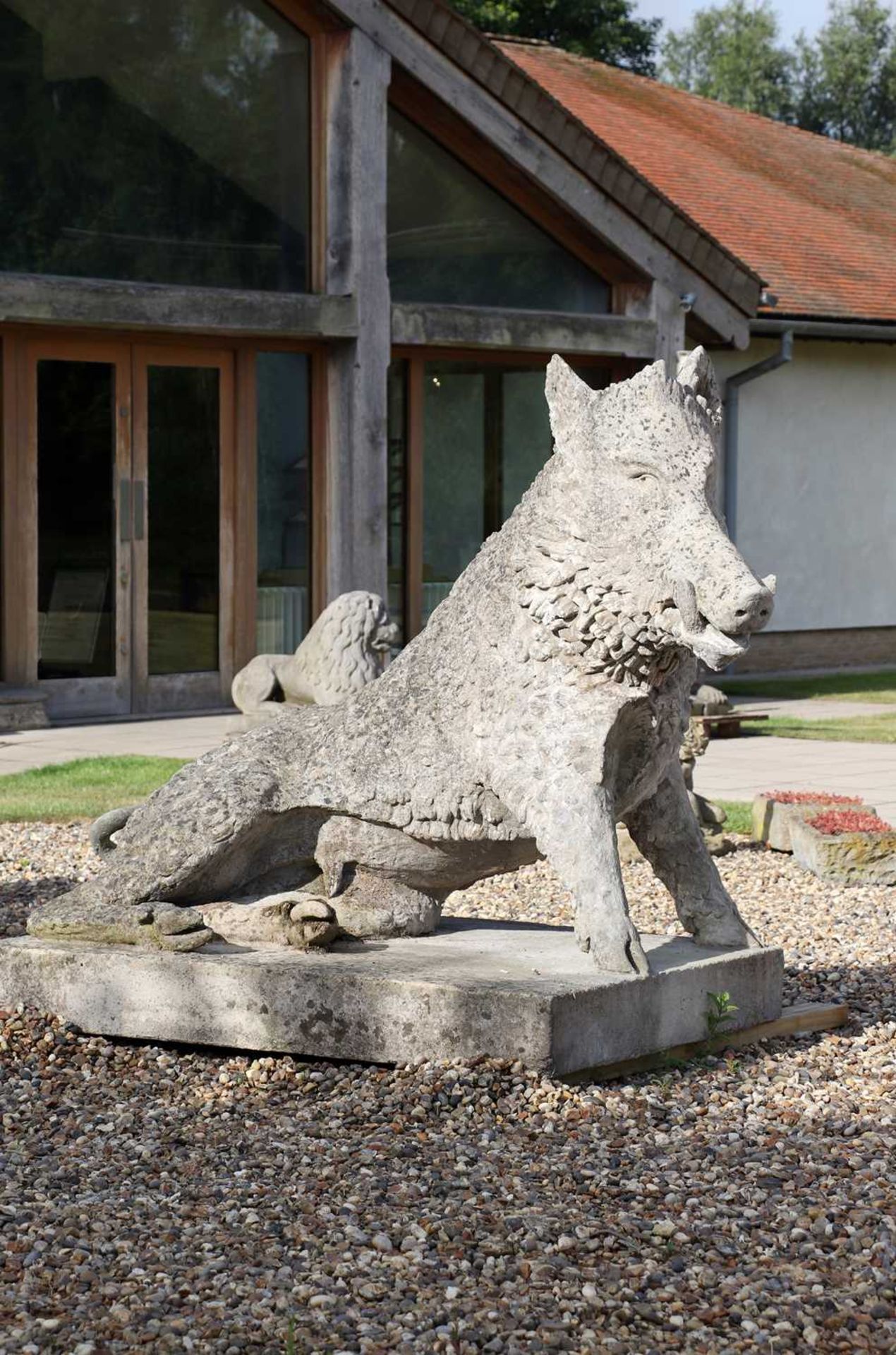 A Victorian composite stone model of the Uffizi Boar, called 'Il Porcellino', - Image 3 of 20