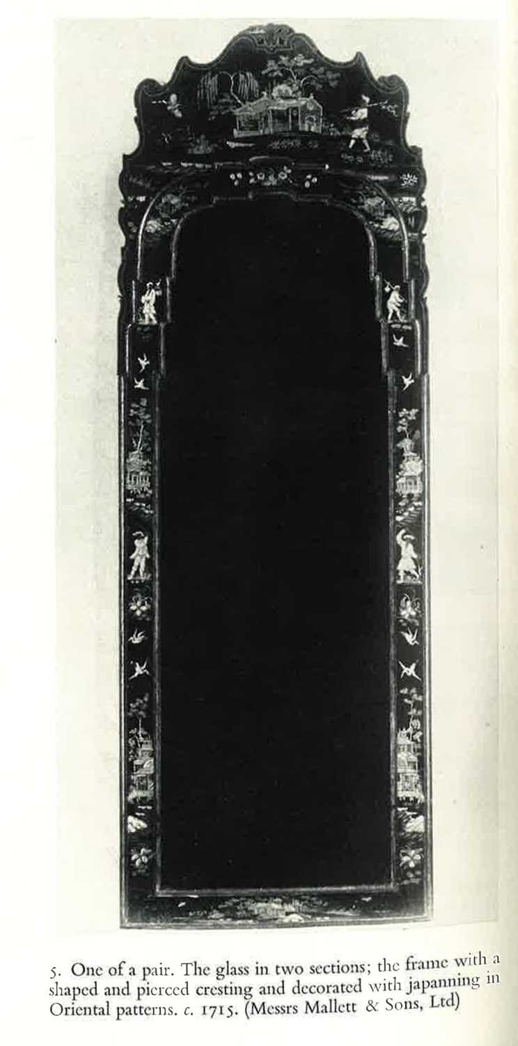 A George I black lacquered and Japanned pier mirror, - Image 4 of 28