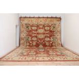 A large Persian Ziegler Sultanabad wool carpet,