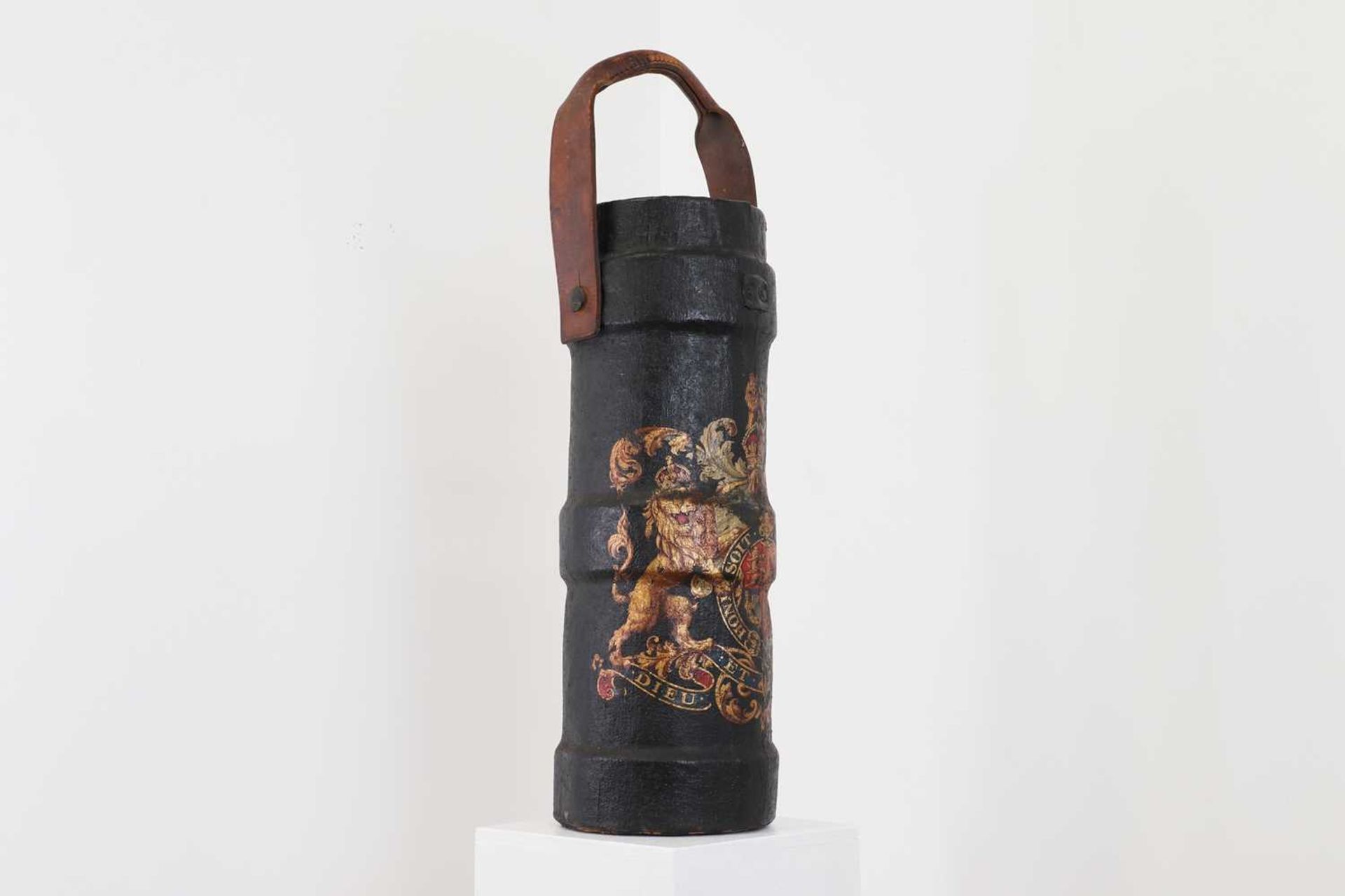 A painted canvas shot carrier, - Image 2 of 6