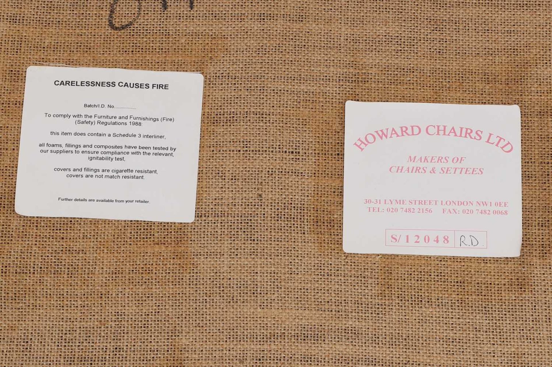 A pair of 'Bridgewater' armchairs by Howard Chairs Ltd., - Bild 5 aus 10