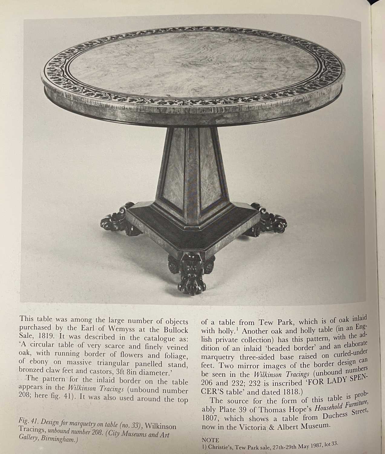 A Regency pollard oak, yew and ebony centre table attributed to George Bullock, - Image 14 of 51
