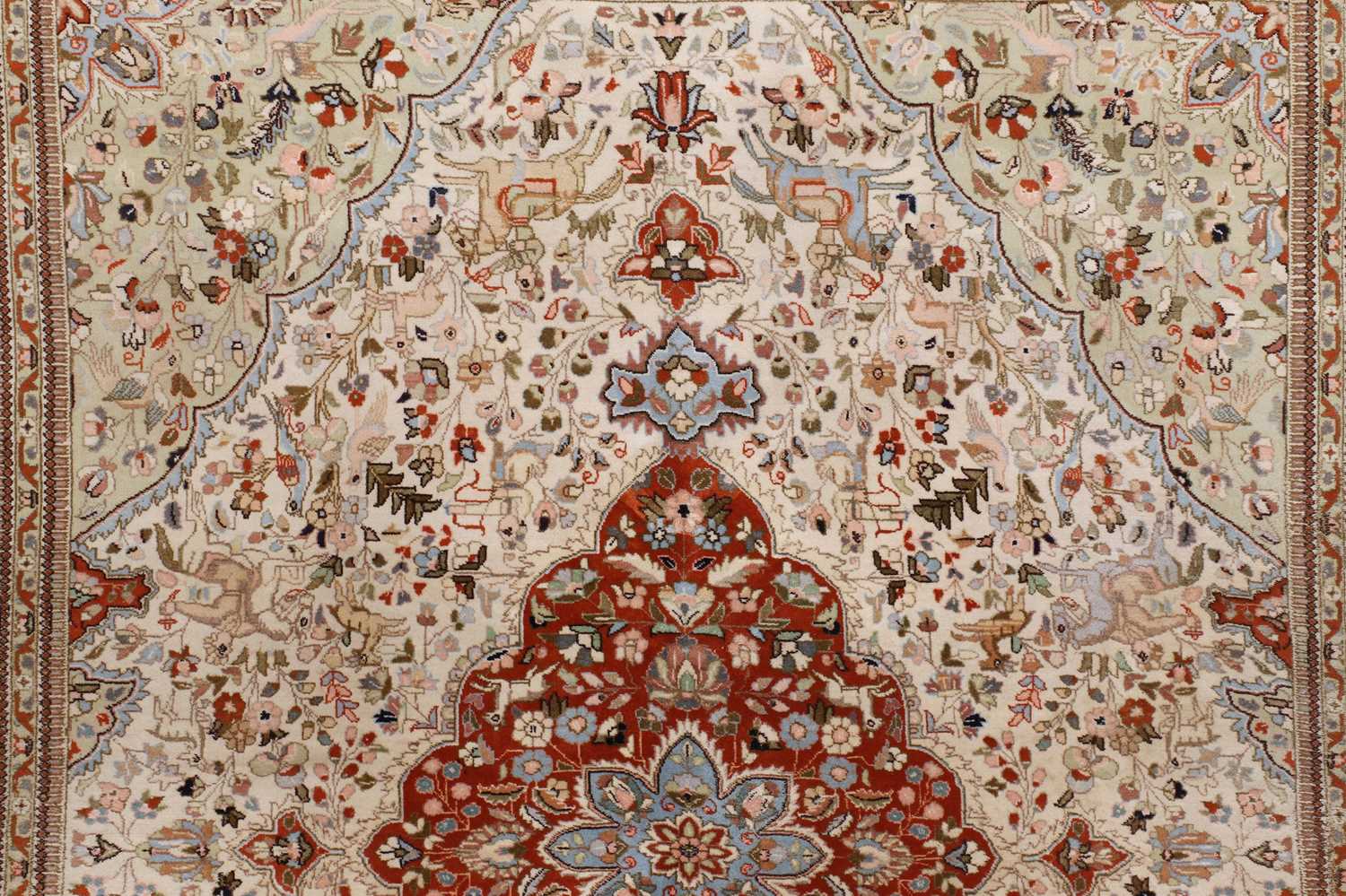 A Persian wool carpet, - Image 3 of 4