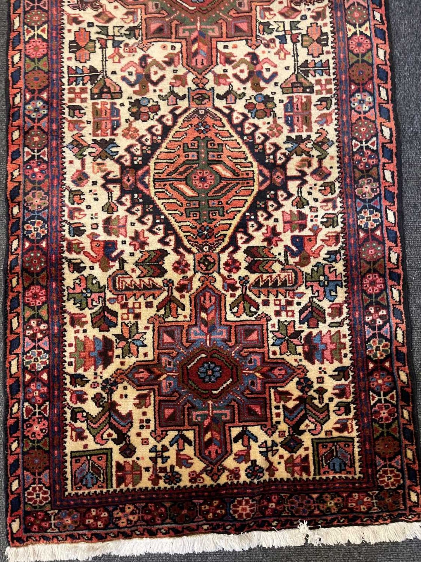 A narrow Persian Heriz wool runner, - Image 10 of 11