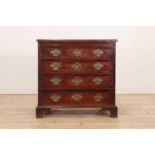 A George III mahogany bachelor's chest,