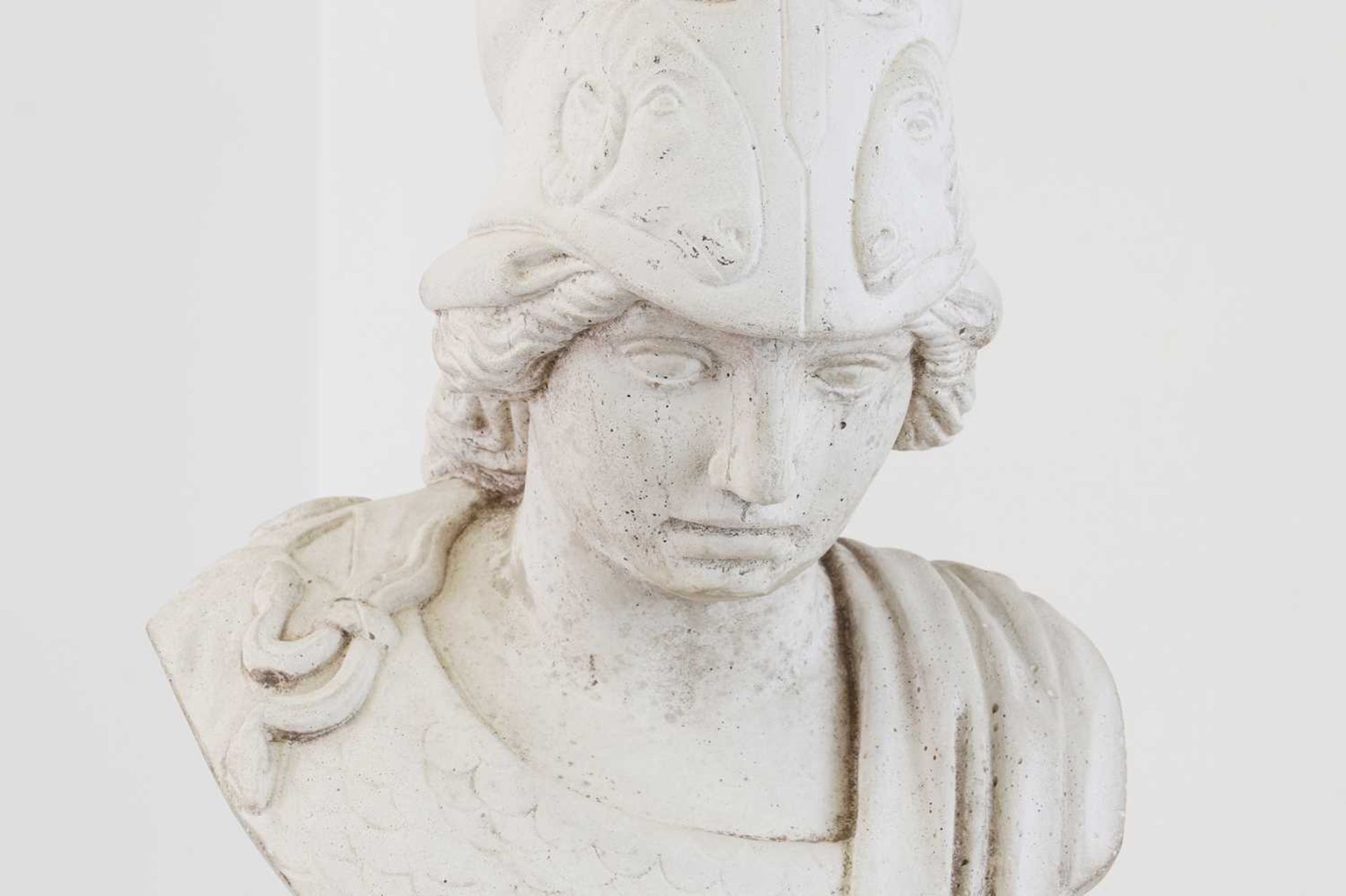 A plaster bust of Minerva, - Bild 5 aus 8