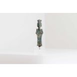 An Egyptian bronze shabti figure,