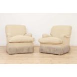 A pair of 'Bridgewater' armchairs by Howard Chairs Ltd.,