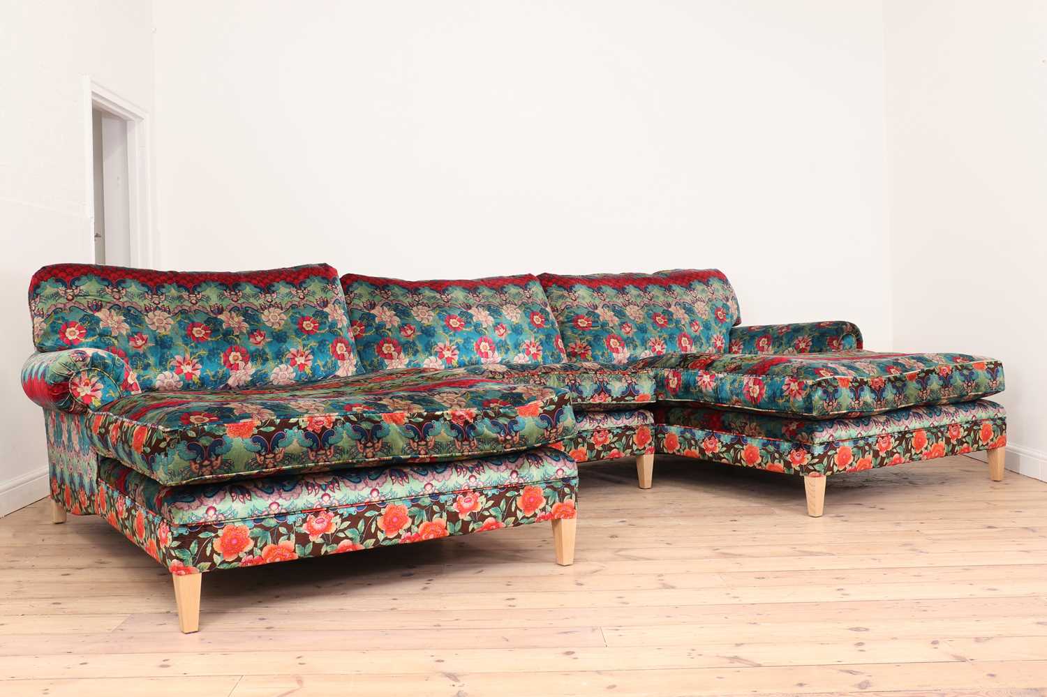 A large George Smith 'Elverdon' modular sofa,