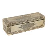 A Dutch silver tobacco box,