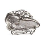 An Art Nouveau WMF pewter dish