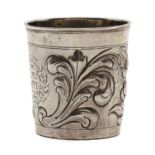 A Continental silver beaker,