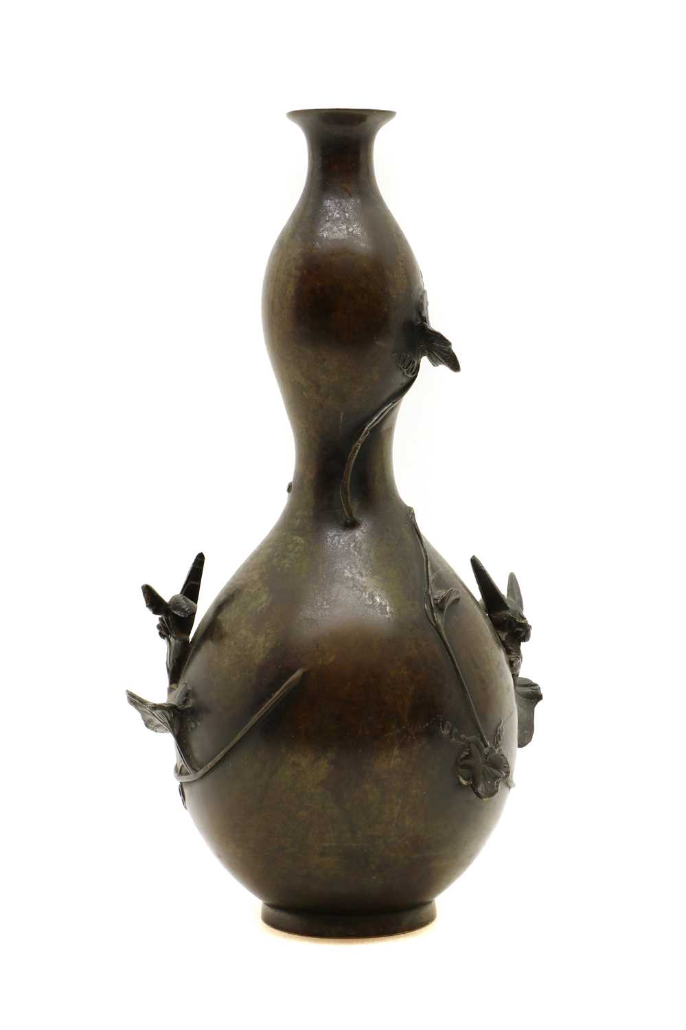 A Japanese bronze vase, - Image 3 of 23