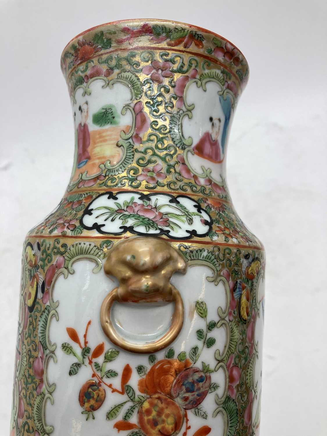 A collection of Chinese Canton famille rose porcelain vases, - Image 39 of 40