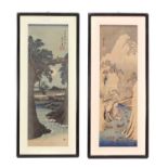 Two Japanese woodblock prints,