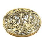 A Continental silver gilt and gold snuffbox,