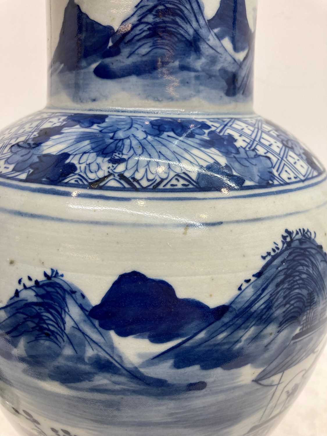 A Chinese blue and white vase and cover, - Image 13 of 26