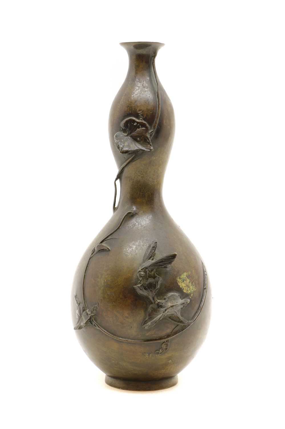 A Japanese bronze vase, - Image 2 of 23