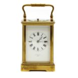 A French brass carriage clock