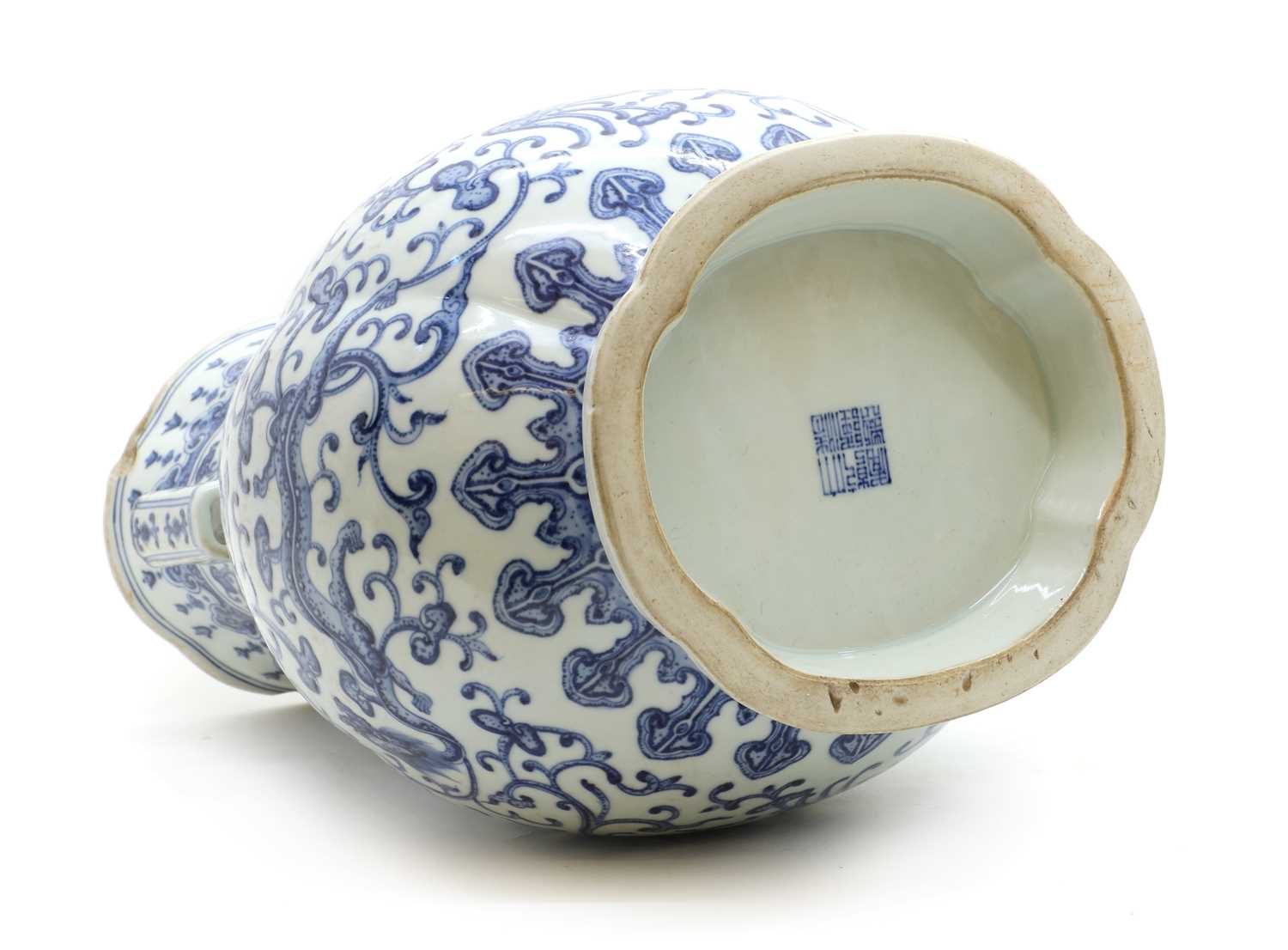 A Chinese large blue and white vase, - Image 5 of 17